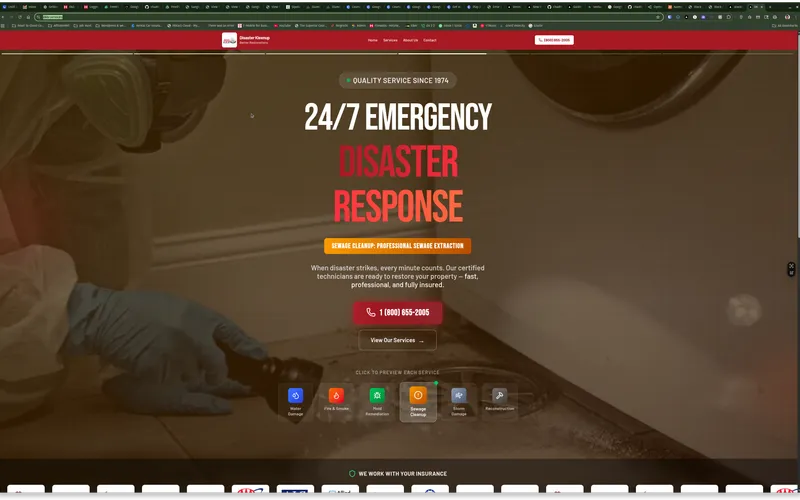 DKBR Services - commercial construction website